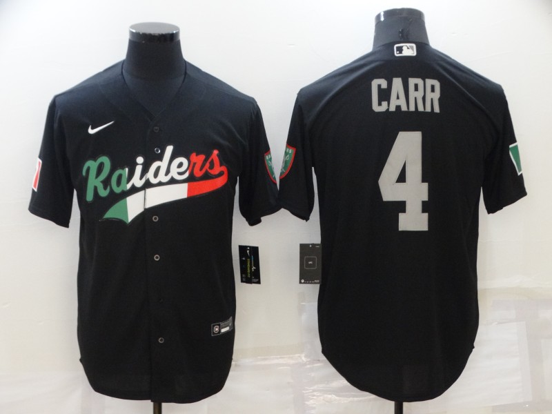 Cheap 2022 Men Nike NFL Oakland Raiders 4 Carr black Vapor Untouchable jerseys
